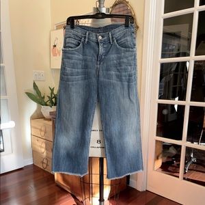 Citizens of Humanity Cropped Wide Leg Denim Jeans, Size 26
